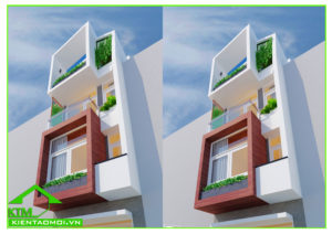 Thiết kế nội ngoại thất nhà phố hiện đại anh Trọng